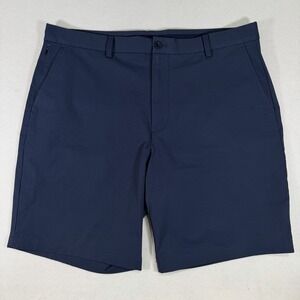 Vineyard Vines Men's OTG On The Go Performance Shorts Navy Blue Size 38 Stretch